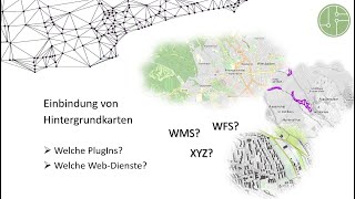 QGIS - Hintergrundkarten einfügen - OSM, PlugIn HCMGIS WebMapService und Webdienste wie Basemap.de screenshot 1