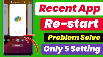 recent me app phir se open hota hai kya karen / recent app restart problem fix / app close problem