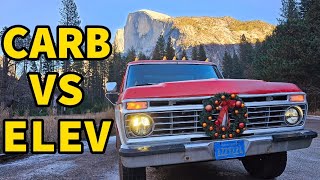 I Drove Up to Yosemite In a Carburated  1973 Ford F100 390FE!