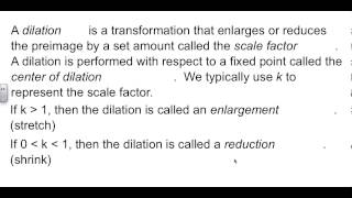 Geometry 7-6 Similarity Transformations
