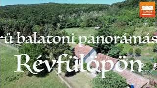 Gyönyörű balatoni panorámás nyaraló Révfülöpön