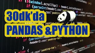 30dk'da Python Pandas Eğitimi