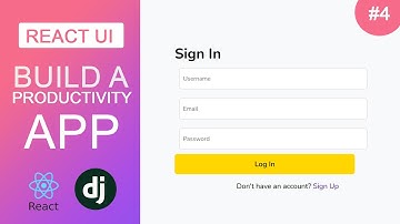 React Authentication Tutorial – Login & Signup Pages (Productivity App Part 1D)