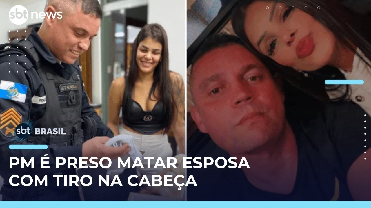PM é preso suspeito de matar a esposa com tiro na cabeça em Maricá (RJ) | #SBTBrasil