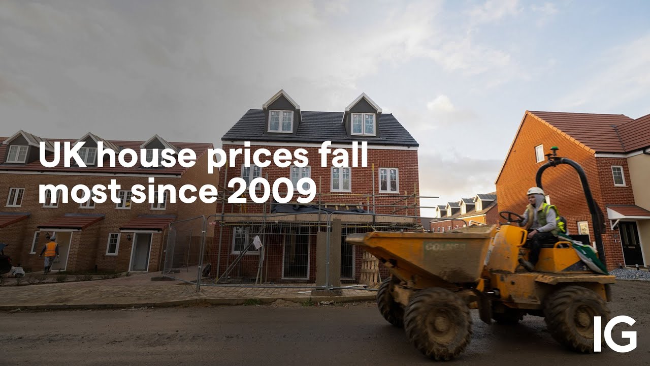 UK house prices fall in price most since 2009 with more pain expected
