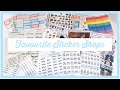 MY FAVOURITE PLANNER STICKER SHOPS // Canadian Shops feat. Kits, Food Doodles, Characters, Foil etc.