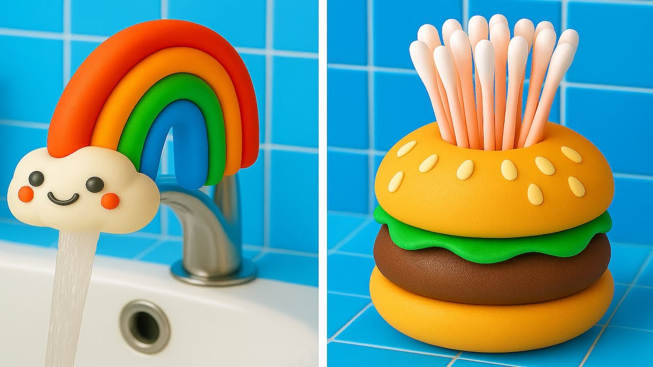 💕 ¡CREA MANUALIDADES ARCOÍRIS CON ARCILLA POLIMÉRICA! Ideas de DIY Divertidas y Fáciles 🧁🌈