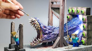 How to make a realistic MINECRAFT Ender Dragon execution by a guillotine