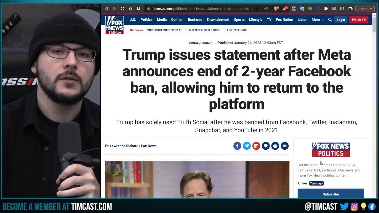 Trump REINSTATED By Facebook, Trump ROASTS FB For Losing BILLIONS, FB LIES About Why Trump Was Axed