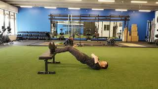 Hamstring Bridges with Marching