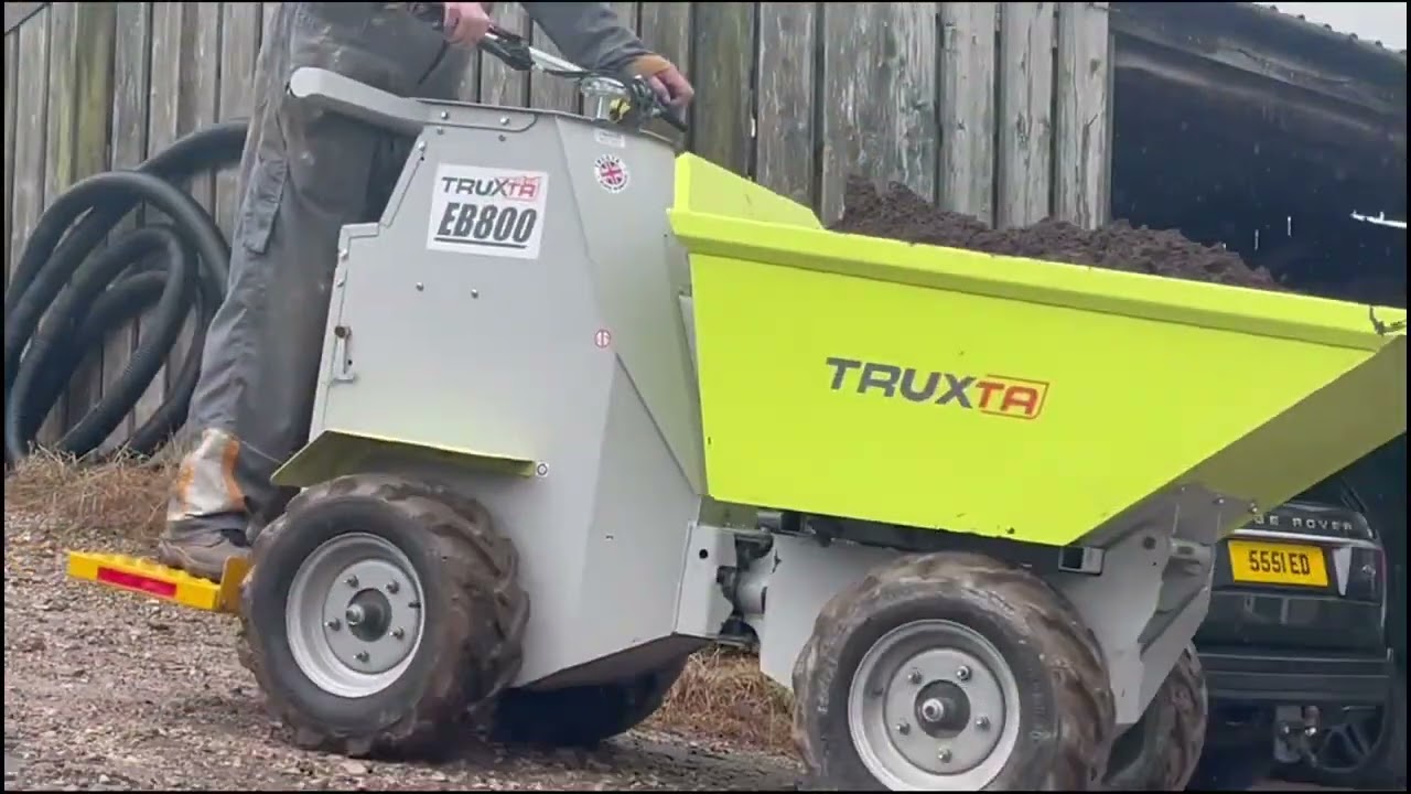 Truxta EB800 elektrische mini dumper met 800 kg laadvermogen