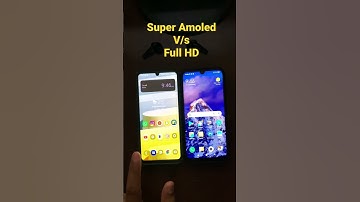 Difference between Super Amoled and Full HD Display #shorts #samsung #redmi #amoleddisplay