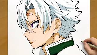 Drawing Sanemi Shinazugawa From Demon Slayer | Epic Wind Hashira Anime Marker Art Time Lapse Drawing Sanemi Shinazugawa From Demon Slayer | Epic Wind Hashira Anime Marker Art Time Lapse