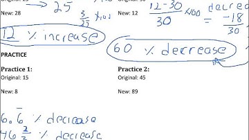 Calculating percent of change