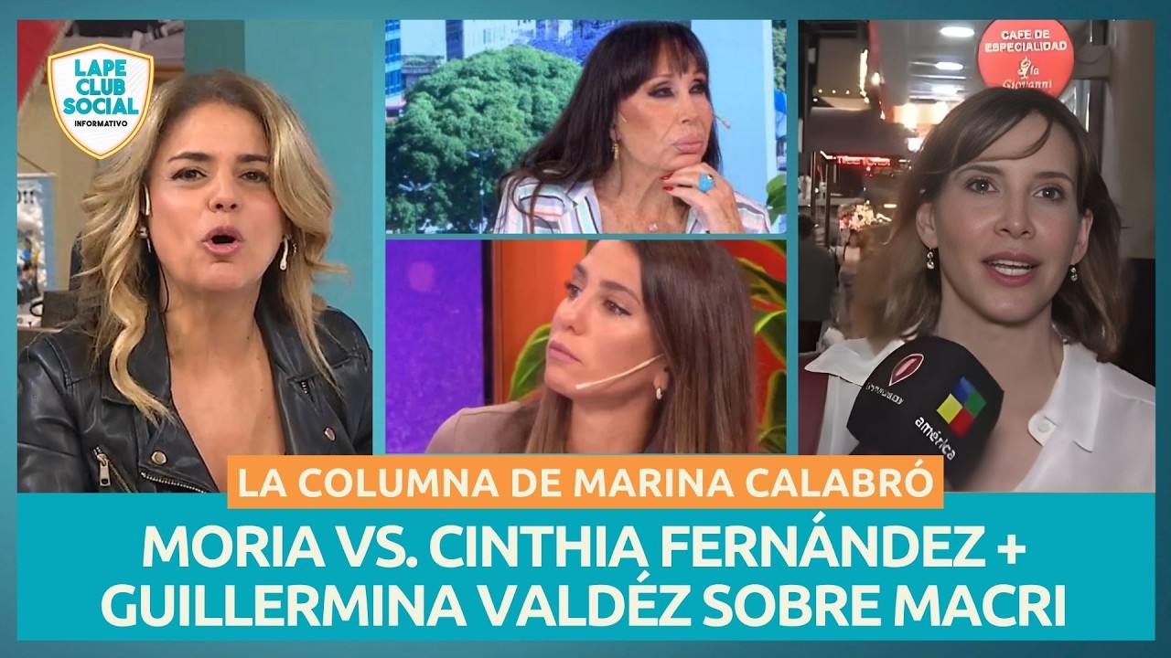 💣 MORIA CASÁN-CINTHIA  FERNÁNDEZ + MACRI +: GRAN HERMANO: LA COLUMNA DE MARINA CALABRÓ