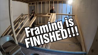 FINISHED!!! | DIY Interior Walls| Couple Builds Basement For Dream Cabin Homestead in the Woods