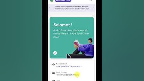 TUTORIAL CETAK BUKTI PENERIMAAN PPDB JATIM 2023