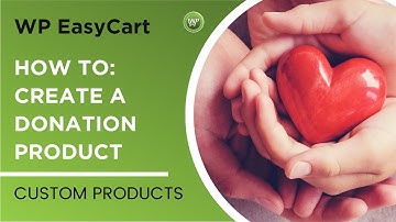 Creating a Donation Product