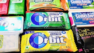 lots of candies: orbit #asmr #unboxing #candies #satisfying #review #orbit #wrigley #sugarfree #mint