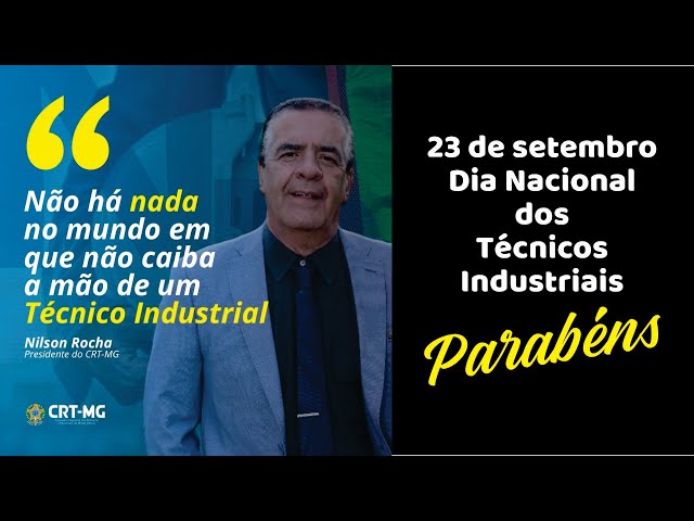 23 de setembro. Dia Nacional do Técnico Industrial