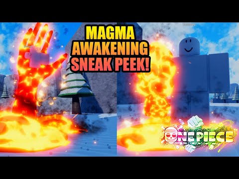 Magma Awakening Sneak Peeks in A One Piece Game