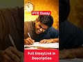 PTE Essay | Formal Written Examination | Full Essay Link In Description | #pte #pteessay #essay