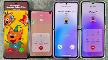 Incoming Call Three Flip Phones / Techno Phantom V + Samsung Galaxy Z Flip 5 + Galaxy Z Flip 3 + S10
