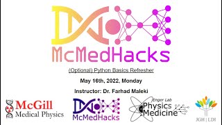 Prep Week 0-1 (Workshop): Session 1: Intro to Python - McMedHacks 2022
