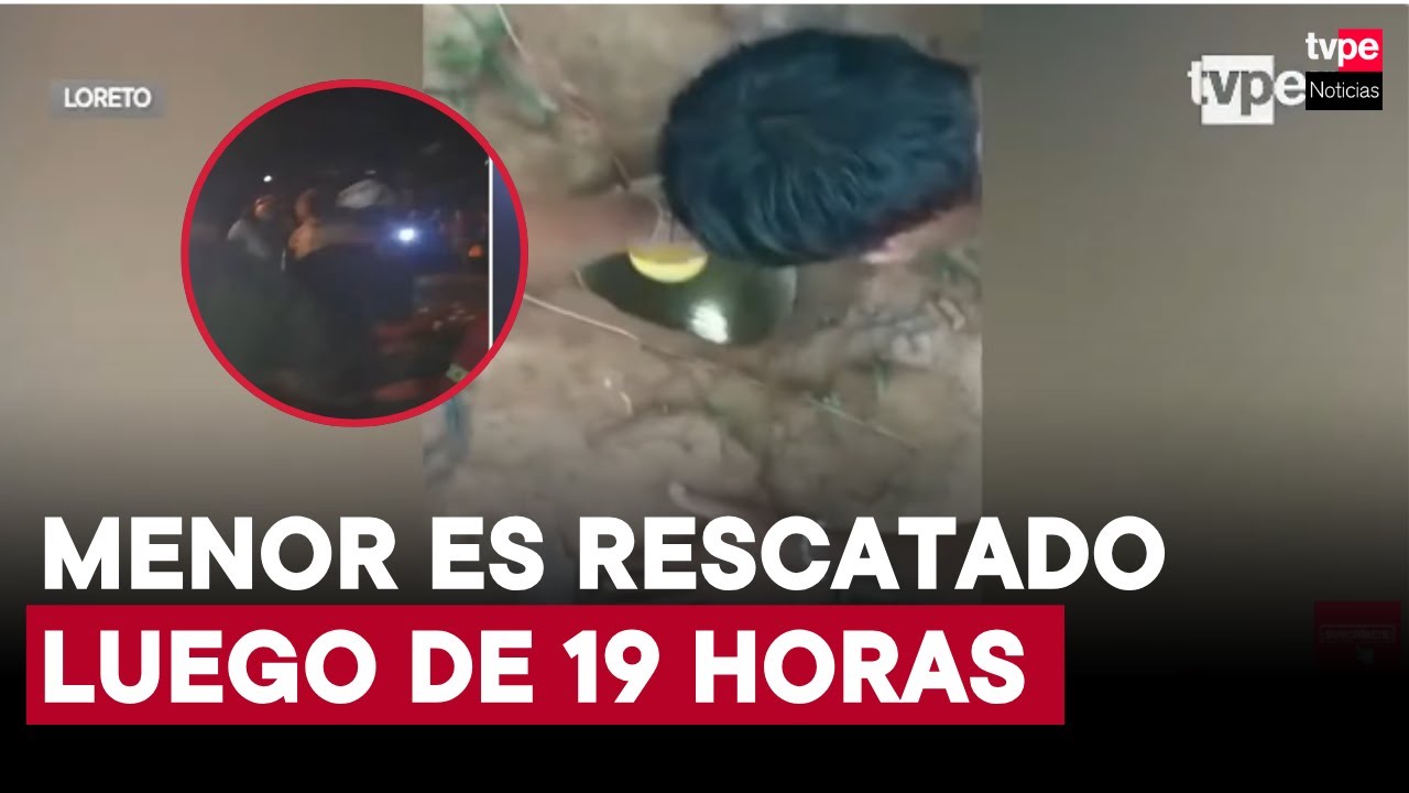 Loreto: rescatan sano y salvo a niño de año y medio que cayó a pozo de más de 10 metros
