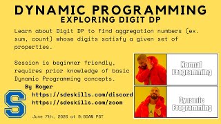 Dynamic Programming - Exploring Digit DP - Part 1 (by Roger)