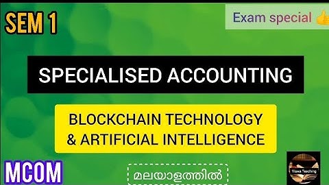 Specialised Accounting || sem 1|Module 5A |Mcom|Blockchain & Artificial Intelligence @viswateaching