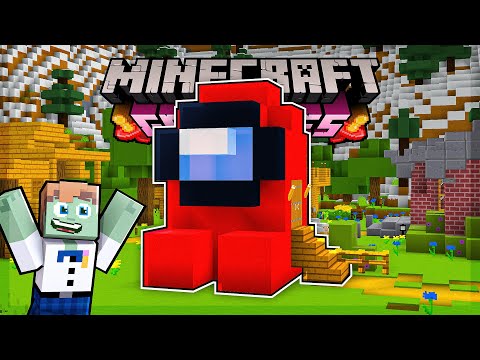 EU FIZ UMA CASA AMONG US KKKKKKK - Minecraft Gerações