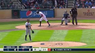 Carlos Correa's FIRST TWINS HOMER HITS THE THIRD DECK | Seattle Mariners @ Minnesota Twins 4/10/2022