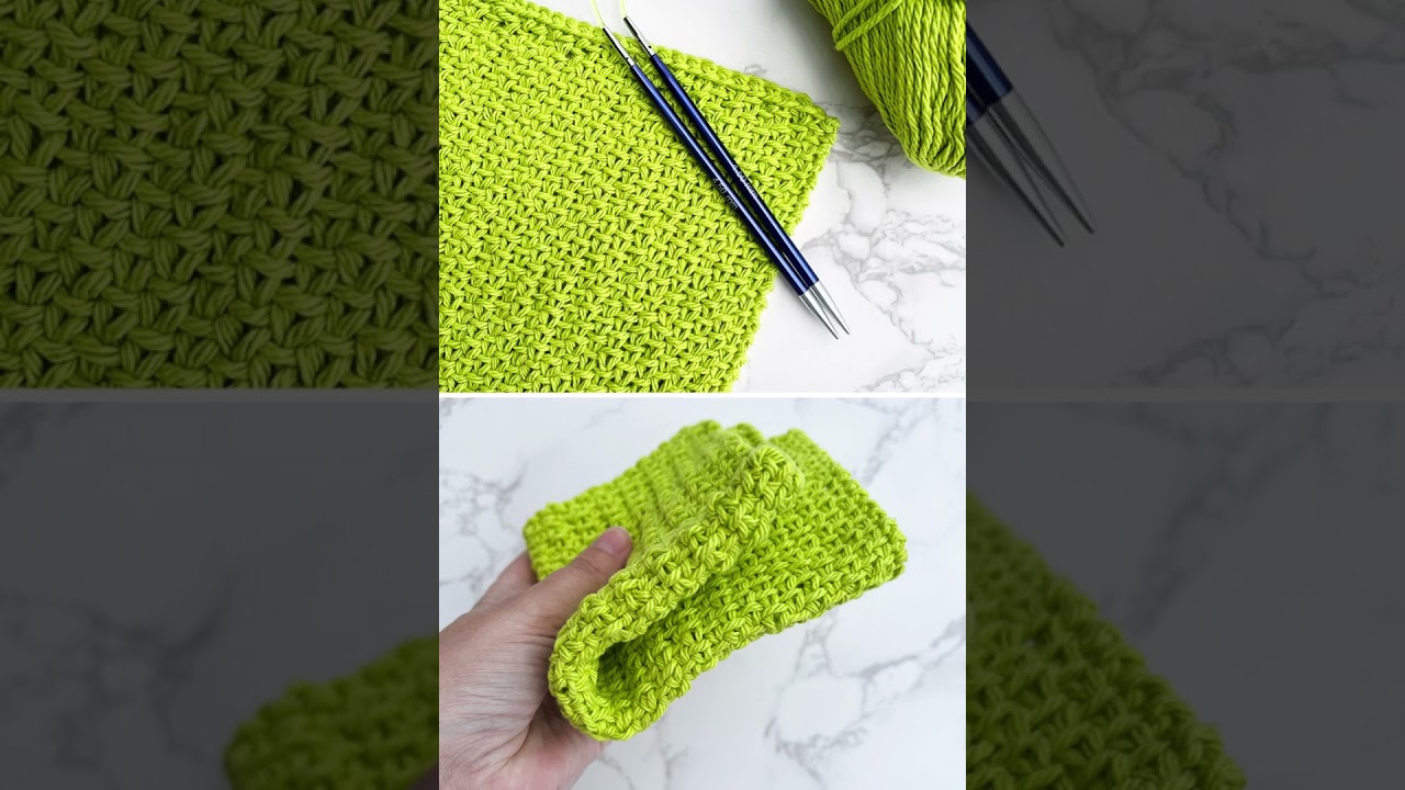 Linen Stitch Knitting Tutorial + Free Printable Pattern
