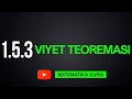 23-Dars. 1.5.3 VIYET TEOREMASI