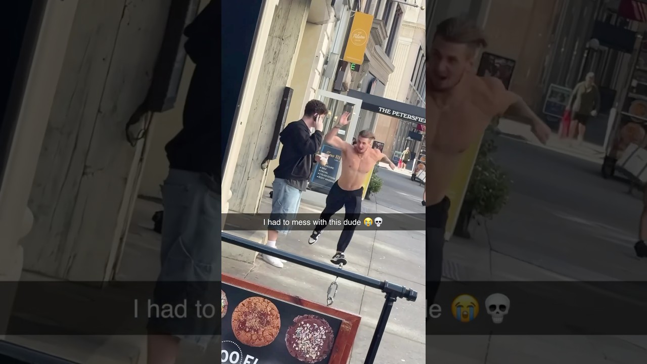 I had to mess with this guy in NYC 😭😳