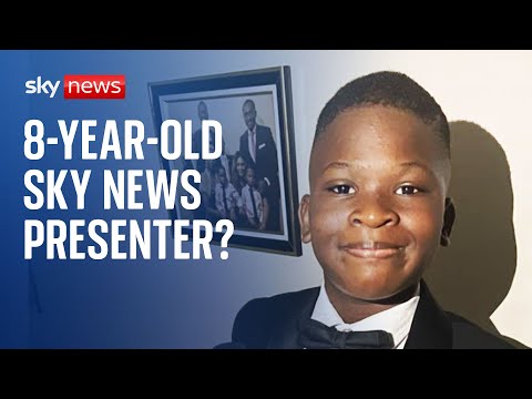 Schoolboy goes viral dressed as Sky News journalist for careers day