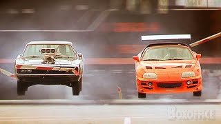 Brian VS Dom | Zugrennen | The Fast and the Furious | German Deutsch Clip