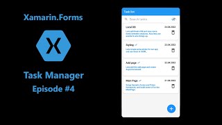 XF Task Manager Episode #4 - Local Database and EventAggregator