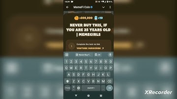 MemeFi Video Code | Never Buy THIS, If You Are 25 years old #memefi#airdrop#tap2earn#code#video