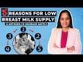 5 reasons for low breast milk supply  methods to increase milk supply