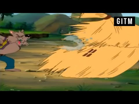 Big Bad Wolf Huffing and Puffing | The Three Little Pigs | GITM