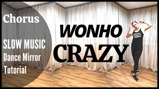 WONHO (원호) - CRAZY Dance Tutorial | Mirrored + SLOW MUSIC | Domia Pop
