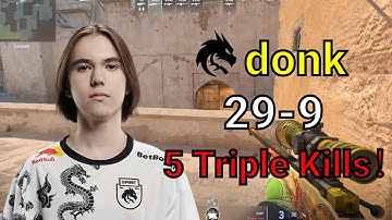 CS2 donk 29-9 (dust2) faceit voice comms POV | 2025/03/02 | #cs2 #demo