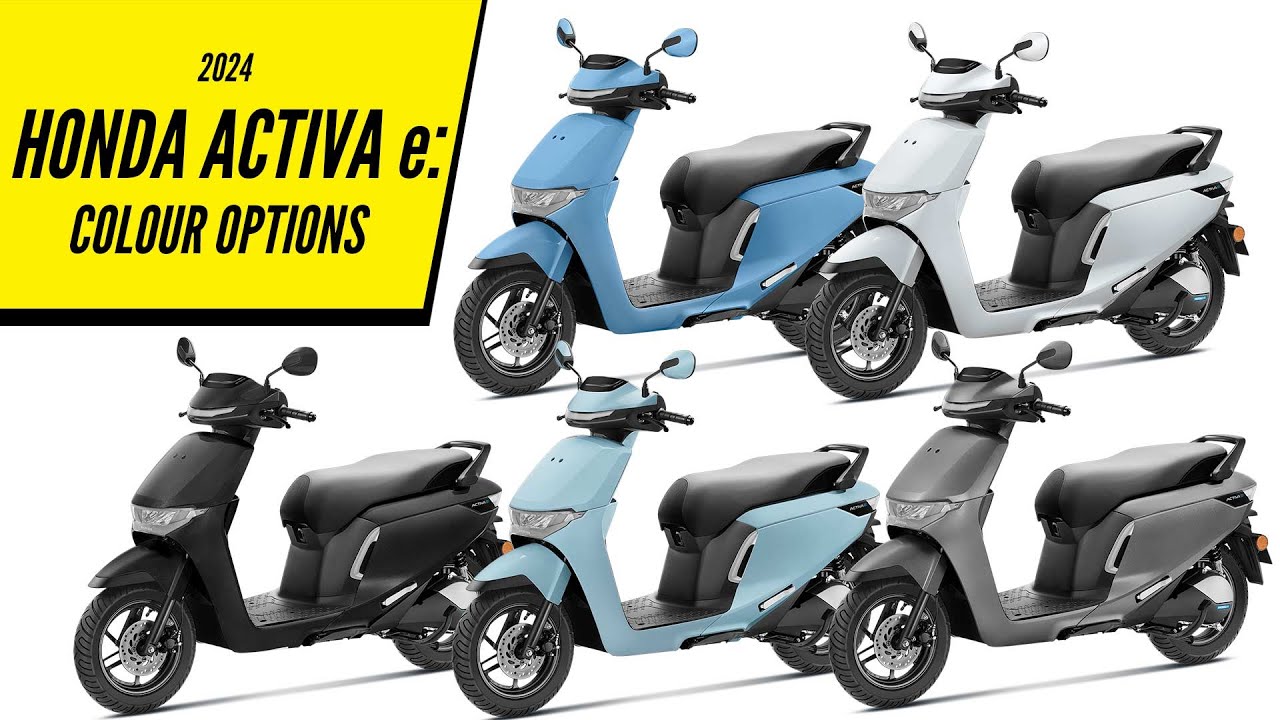 2024 Honda Activa e: Electric Scooter - All Color Options - Images