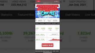 How much money Craftee makes on youtube