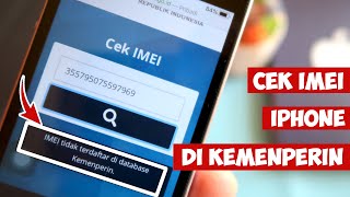 Cek imei iphone terdaftar gak di database situs kemenperin?