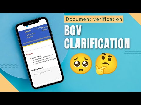 Document Verification update | BGV clarification | Ug document proof | Address mismatch | Elite,wilp