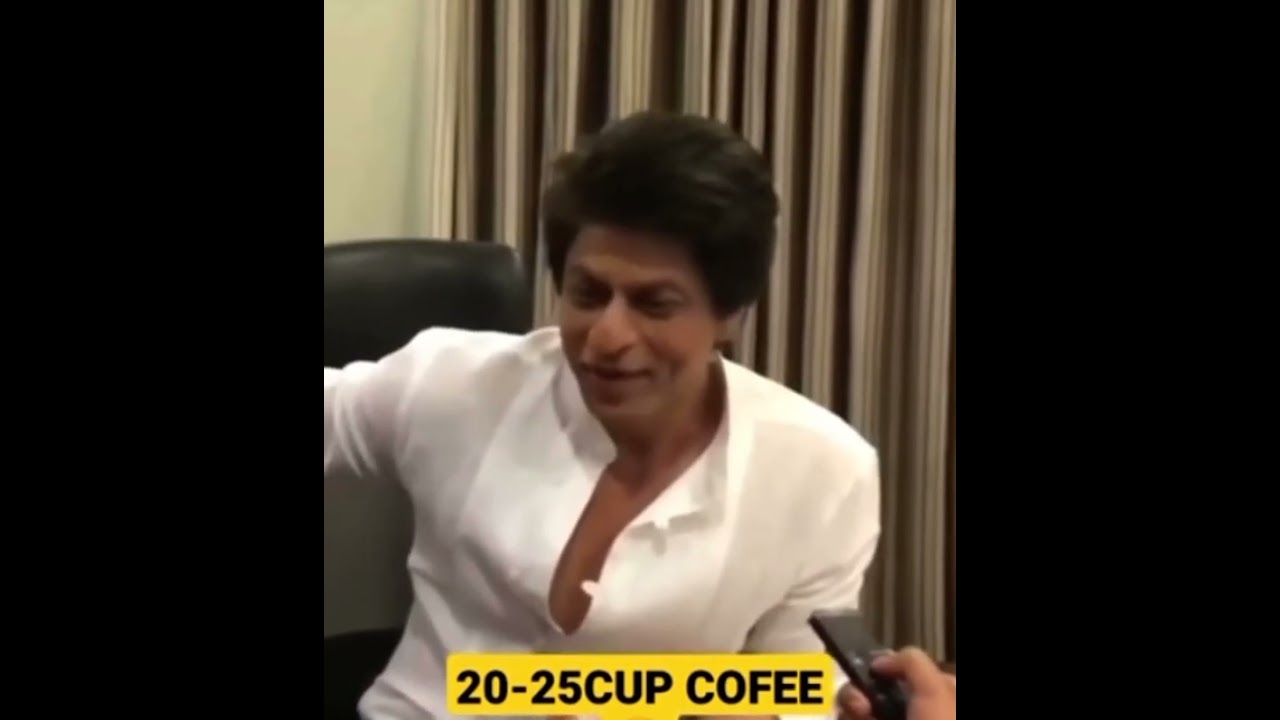 Srk 25 to 30 cups of Coffee ☕️ 