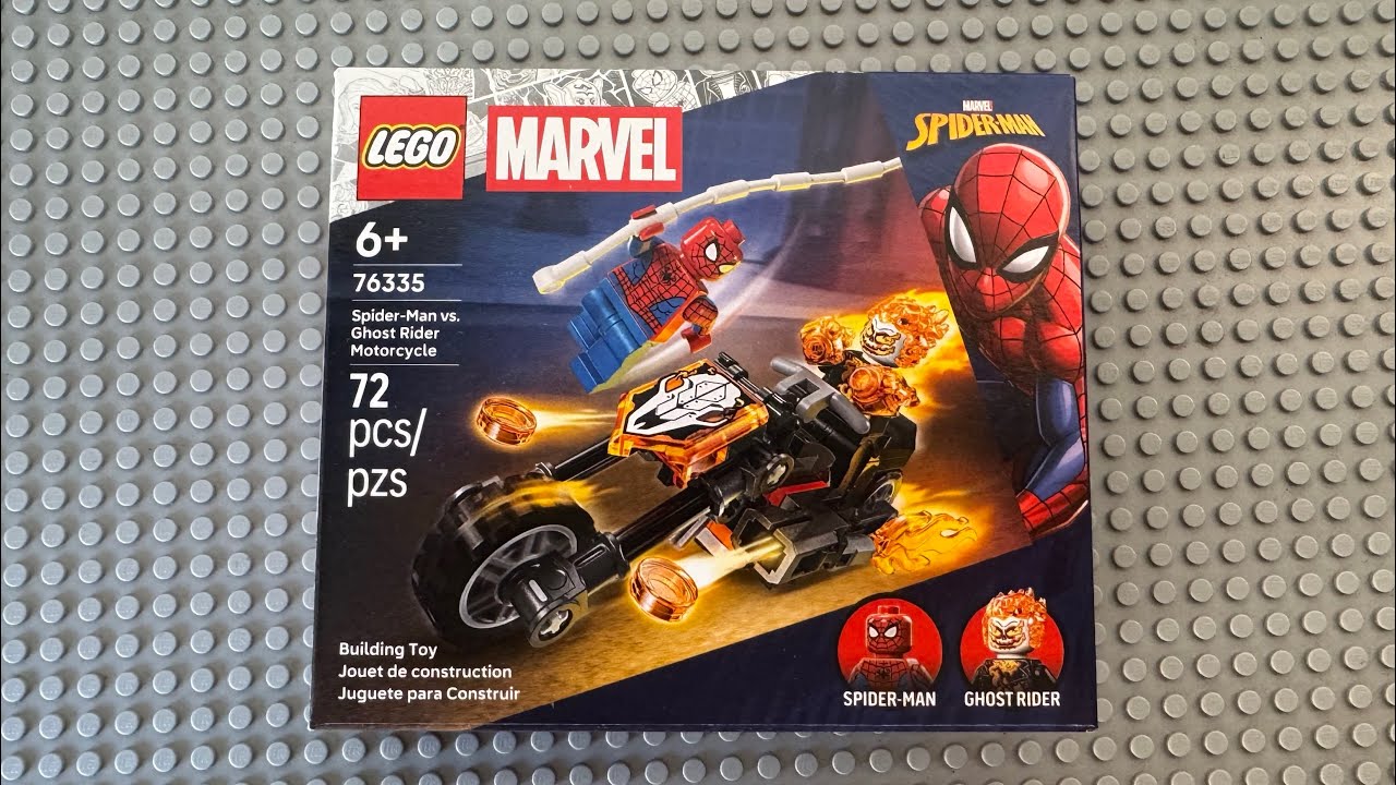 Lego Spiderman vs Ghost Rider 